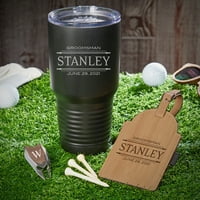 Set cadou pentru pahare personalizate Stanford și geantă de Golf