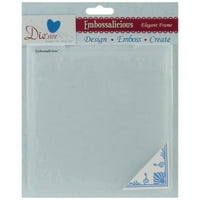 Crafter 's Companion Embossalicious Embossing Folders 6 X6 - cadru Elegant