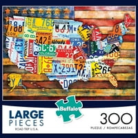 Familie numeroasă din 300 de piese: Road Trip USA Puzzle