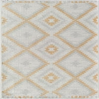 Soleil BR Golden Touch Tribal marocan Ivory area covor, 5'x7'