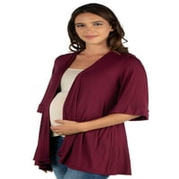 24seven Comfort îmbrăcăminte Cot Lungime maneca deschis fata Maternitate Cardigan