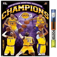 Tendințe Internaționale Sport Tipărit Los Angeles Lakers Poster Încadrat, 22,37 34