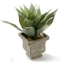 - Cliffs realist Fau Plant 11 Verde artificiale Gladiolus aranjament de masă cu Oală