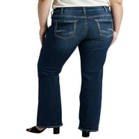 Silver Jeans Co. Femei Plus Dimensiune Suki Mijlocul naștere Bootcut blugi talie dimensiuni 12-24