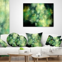 Designart perfect Green Starry Sky - pernă abstractă-18x18