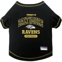Animale de companie primul NFL Baltimore Ravens Pet T-Shirt. Licențiat, fără riduri, tricou pentru câini pisici. Tricou De Fotbal