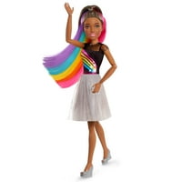 Barbie Rainbow Sparkle cel mai bun prieten de moda papusa, păr șaten, jucării pentru copii pentru vârstele în sus, cadouri și