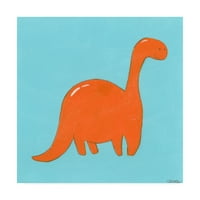 Marcă comercială Artă Plastică 'Brontosaurus Childrens Art' Canvas Art De June Erica Vess