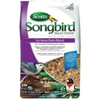 Scott ' s 7LB Songbird selecții fără mizerie Patio Birdfeed Blend