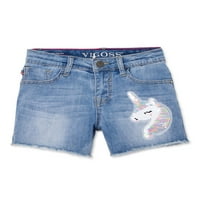 Vigoss Fete 4-Unicorn Sfâșiat Tiv Denim Pantaloni Scurți