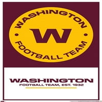 Echipa De Fotbal Washington - Afiș De Perete Cu Logo, 22.375 34