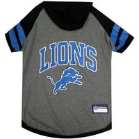 Animale de companie primul NFL Detroit Lions NFL Hoodie tee Shirt pentru câini și pisici-COOL T-Shirt, Echipe-Extra Small
