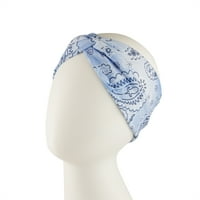 Set de bandane albastre pentru femei Claire și Bleumarin Twisted headwraps, pachet, Multicolor