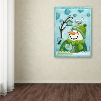 Marcă comercială Fine Art 'Snow Friends' Canvas Art de Maureen Lisa Costello