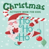 Carte de activități de Crăciun pentru copii: un joc distractiv de cărți de lucru pentru copii pentru învățare, colorat, punct