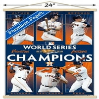 Houston Astros-Poster de perete al campionilor World Series cu cadru Magnetic, 22.375 34