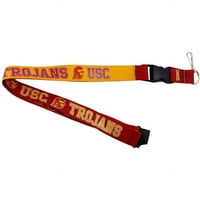 USC troieni echipa Logo reversibile Lanyard Keychain