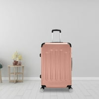 Irene Inevent Set 3-În-portabil ABS cărucior caz Rose Gold călătorie bagaje valiza