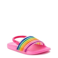 Wonder Nation Fete Pentru Sugari Rainbow Dungă Slide Sandale