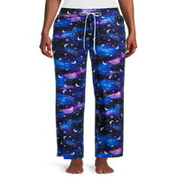 Noapte înstelată imprimate pentru femei și femei Plus pantaloni de somn