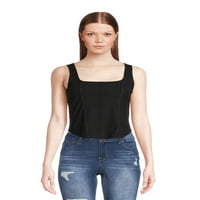 Fără limite juniorii cusută Corset Rezervor de top, dimensiuni XS-3X