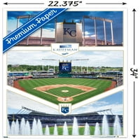 Kansas City Royals-Afișul De Pe Peretele Stadionului Kauffman, 22.375 34