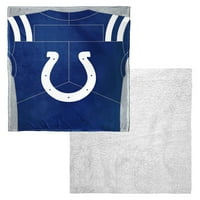 Indianapolis Colts NFL Jersey personalizate mătase Touch Sherpa arunca pătură, 50 60