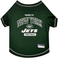 Animale de companie primul NFL New York Jets Pet T-Shirt. Licențiat, fără riduri, tricou pentru câini pisici. Tricou De Fotbal