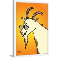 Billy Goat Hippy Pictura Înrămată De Imprimare