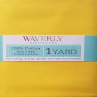 Waverly Inspirații 44 Curte Bumbac Precut Solid Sunshine Culoare Cusut Tesatura, Fiecare