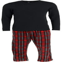 Hanes Big Mens Maneca lunga termice și Fleece Pantaloni pijama Set, Active Grey Heather XXXXX