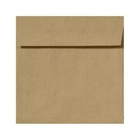Invitație pătrată de hârtie plicuri Peel & Press, 70lb, 1 2, Geantă alimentară maro, pachet