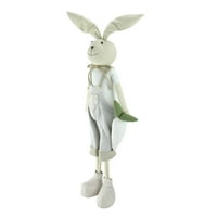 28 gri și bronz Vintage în picioare Easter Bunny Boy Spring figura
