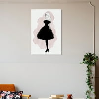 Wynwood Studio Canvas Fluff Couture modă și rochie Glam artă de perete Canvas Print Negru 20x30