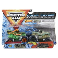Monster Jam, Dragon Oficial Vs. Soldier Fortune Camioane Monstru Turnate Sub Presiune Care Schimbă Culoarea, 1: Scară