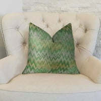Citrin verde și Taupe Handmade Luxury Pillow 24in 24in