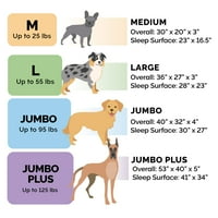FurHaven Pet Products Plush & Performance lenjerie ortopedică canapea pat pentru animale de companie pentru câini și pisici-Mist Gray, Jumbo