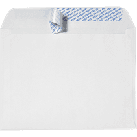 Plicuri de broșuri LUXPaper cu închidere Peel & Seal, alb strălucitor, pachet 1000