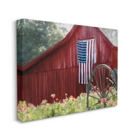 Country Farm Meadow Americana Town & City Galerie De Artă Grafică Învelită Pe Pânză Imprimată Pe Perete
