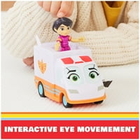 Disney Junior Firebuds, Violet și Axl, jucărie de ambulanță și figurină de acțiune pentru copii și peste