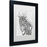 Marcă comercială Fine Art Animals 18 Canvas Art by Hello Angel, alb mat, cadru negru