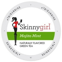 Ceai Skinnygirl ceai verde de mentă Mojito, porție de ceașcă cu o singură servire pentru Berarii Keurig K-Cup, numărați