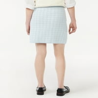 Asamblare gratuită Fusta mini Pulover din Tweed pentru femei