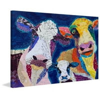 Trois Vache imprimare pictură pe pânză înfășurată