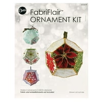 FabriFlair Ornament Kit Brio Sfera Model, 3-3 8 Diametru, Face Ornamente