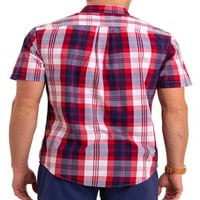 S. Polo Assn cămașă în carouri cu mânecă scurtă pentru bărbați