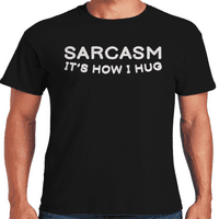 America grafică sarcasm amuzant este modul în care îmbrățișez Citat tricou grafic pentru bărbați