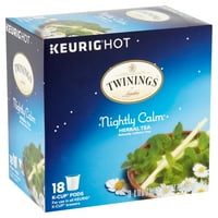 Twinings of London Nightly Calm Herbal Tea K-Cup Pods pentru Keurig sau o singură mașină de servit, 0. oz, Conte