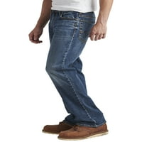 Silver Jeans Co. Bărbați Gordie Loose Fit Straight Leg Jeans, talie dimensiuni 30-42