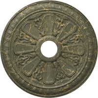 Ekena Millwork 1 2 OD 7 8 ID 1 p medalion de tavan Bristol, Crackle de Hamamelis Pictat manual